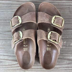 Birkenstock Arizona Big Buckle in Oiled Leather PRICE DROP!